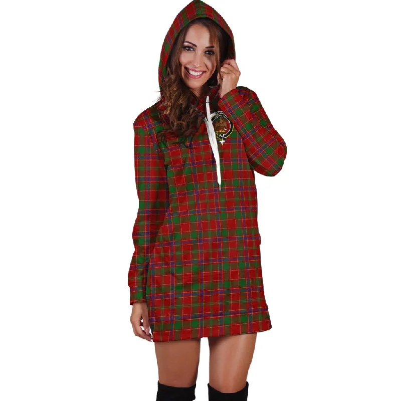 Munro (Monroe) Tartan Hoodie Dress with Family Crest Lightweight unclassified dresses