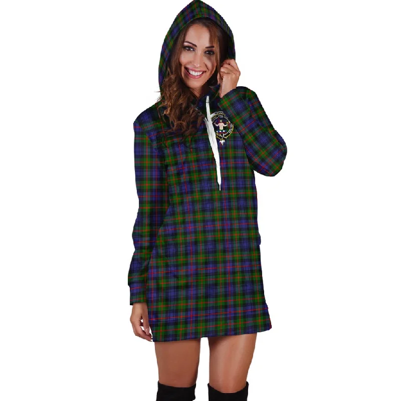 Murray of Atholl Modern Tartan Hoodie Dress with Family Crest Sequin unclassified dresses