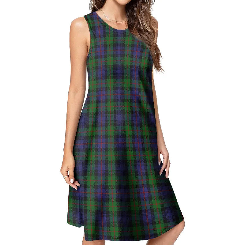 Murray Tartan Womens Casual Dresses Halter unclassified dresses