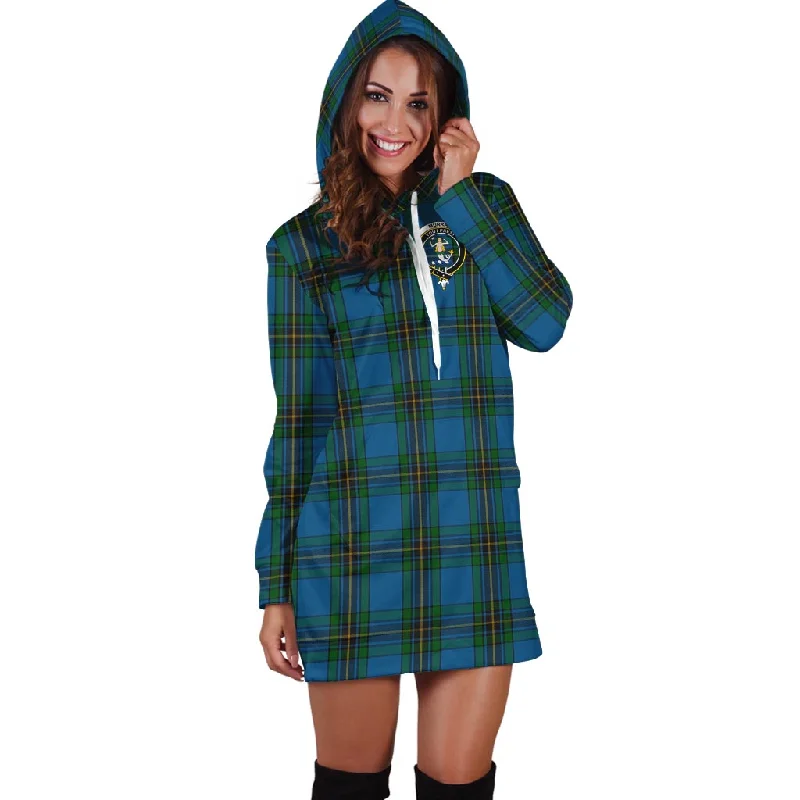 Murray of Elibank Tartan Hoodie Dress with Family Crest Corset unclassified dresses