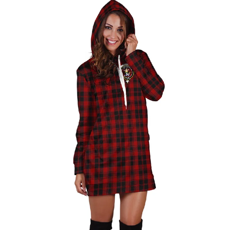 Murray of Ochtertyre Tartan Hoodie Dress with Family Crest Date night unclassified dresses