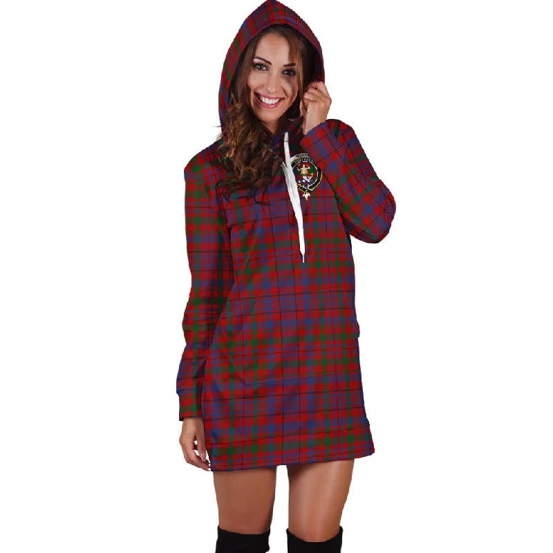 Murray of Tullibardine Tartan Hoodie Dress with Family Crest A-line unclassified dresses