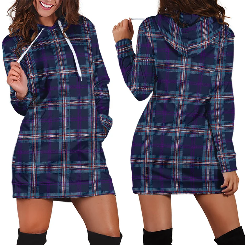 Nevoy Tartan Hoodie Dress Polka dot unclassified dresses