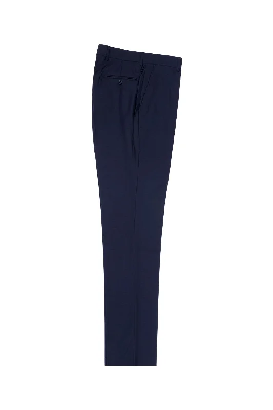 New Blue Flat Front Slim Fit Pure Wool Dress Pant Formal unclassified dresses