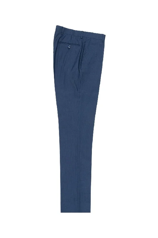 New Blue Flat Front Slim Fit Wool Dress Pant Knitted unclassified dresses