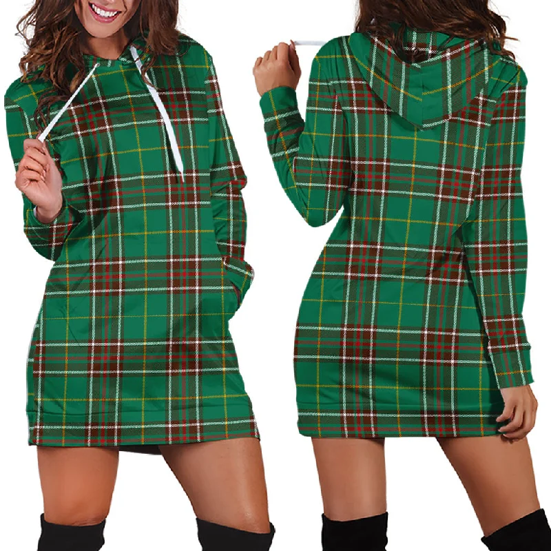 Newfoundland And Labrador Province Canada Tartan Hoodie Dress Off-shoulder unclassified dresses