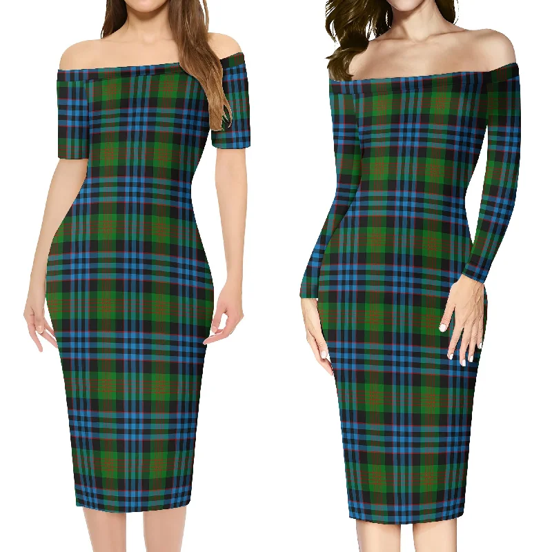 Newlands Tartan Off Shoulder Lady Dress Festival unclassified dresses