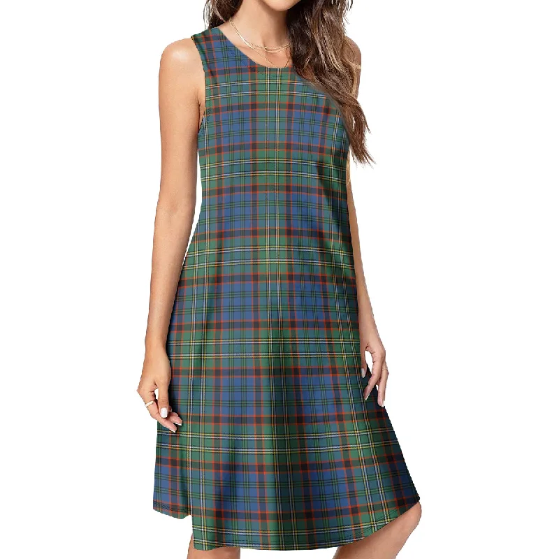 Nicolson Hunting Ancient Tartan Womens Casual Dresses Smocked unclassified dresses