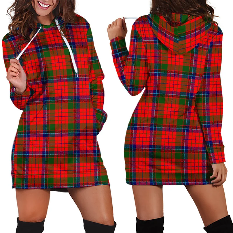 Nicolson Modern Tartan Hoodie Dress Vacation unclassified dresses