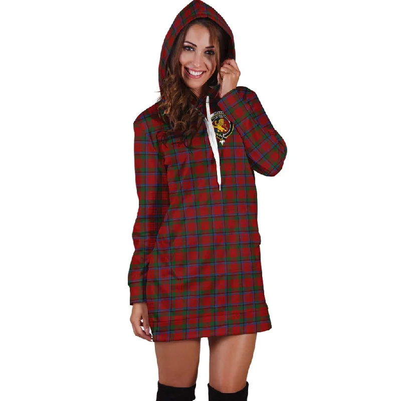 Nicolson Tartan Hoodie Dress with Family Crest Backless unclassified dresses