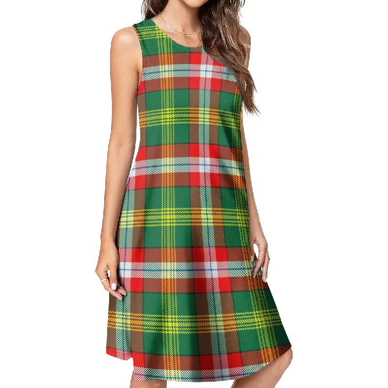 Northwest Territories Canada Tartan Womens Casual Dresses Short unclassified dresses