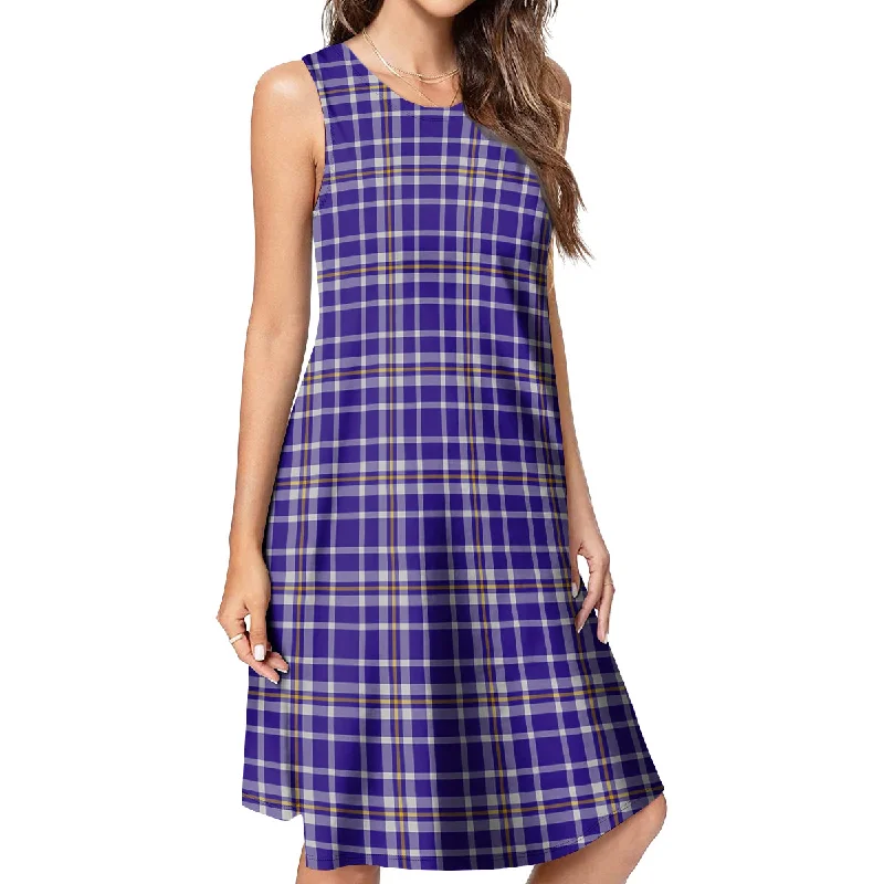 Ochterlony Tartan Womens Casual Dresses Dark color unclassified dresses