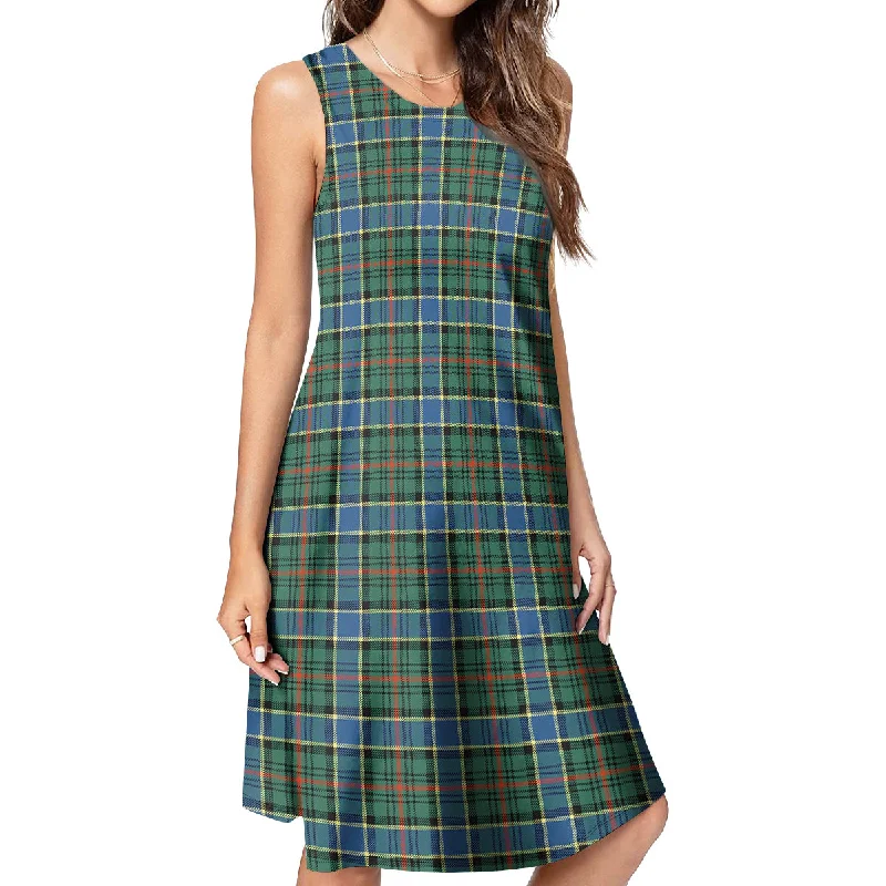 Ogilvie (Ogilvy) Hunting Ancient Tartan Womens Casual Dresses Wedding guest unclassified dresses