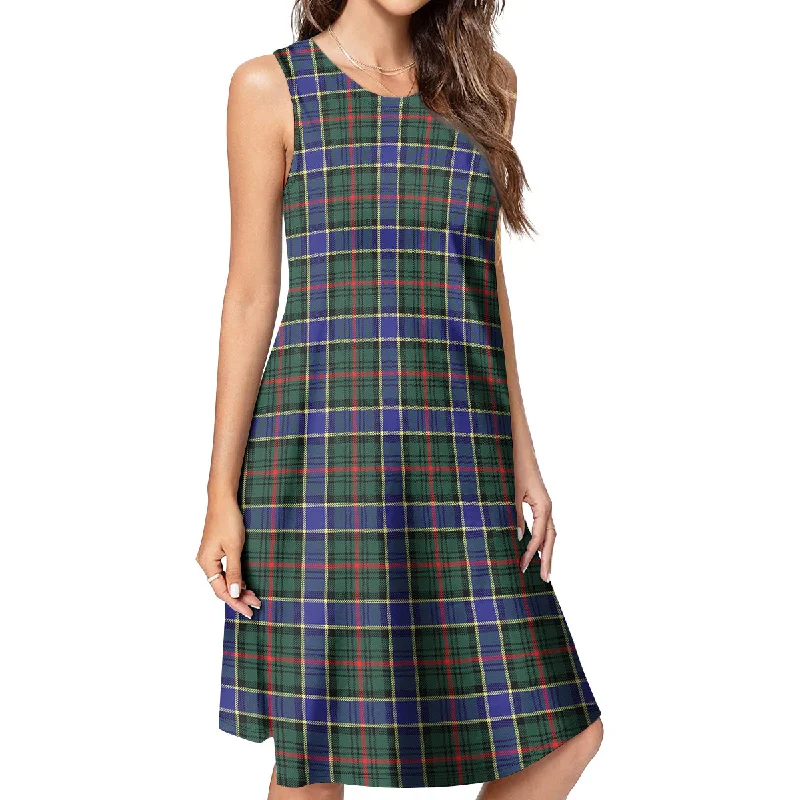 Ogilvie (Ogilvy) Hunting Modern Tartan Womens Casual Dresses Striped unclassified dresses