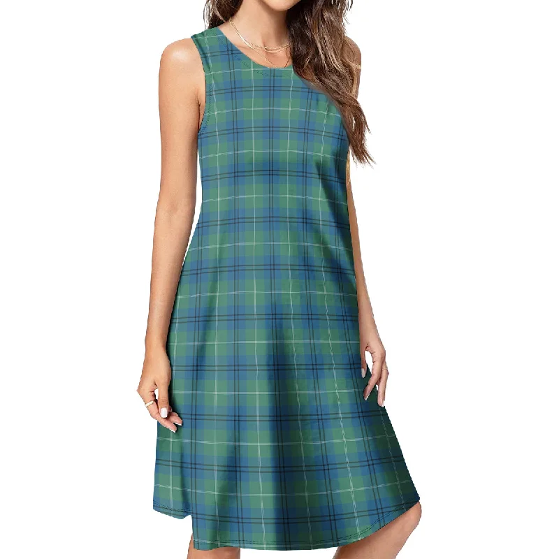 Oliphant Ancient Tartan Womens Casual Dresses Soft fabric unclassified dresses