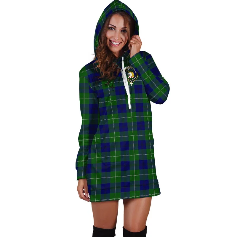 Oliphant Modern Tartan Hoodie Dress with Family Crest Engagement unclassified dresses