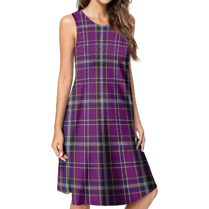 O'Riagain Tartan Womens Casual Dresses Soft fabric unclassified dresses