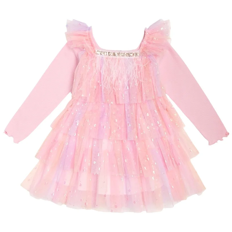 DAISY FEATHER TUTU DRESS Striped unclassified dresses