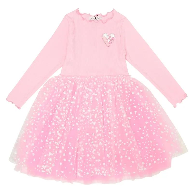 PATCHED HEART TWINKLE TUTU DRESS Bright color unclassified dresses