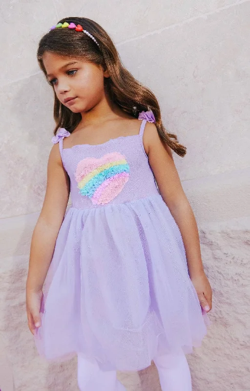 Rainbow Love Tutu Dress Neutral tone unclassified dresses