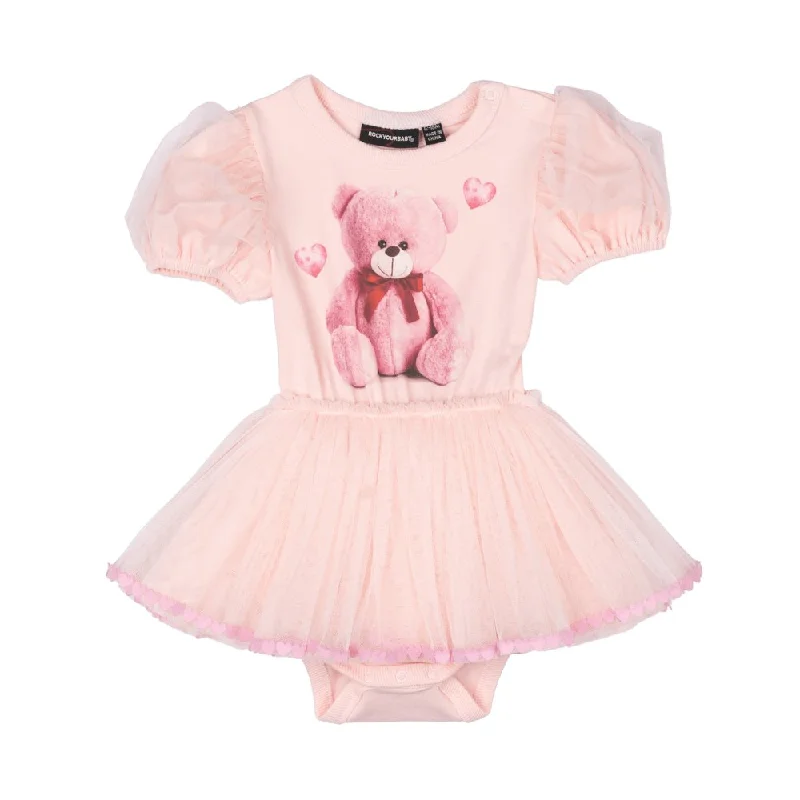 TEDDY BEAR CIRCUS TUTU ONESIE DRESS One-shoulder unclassified dresses