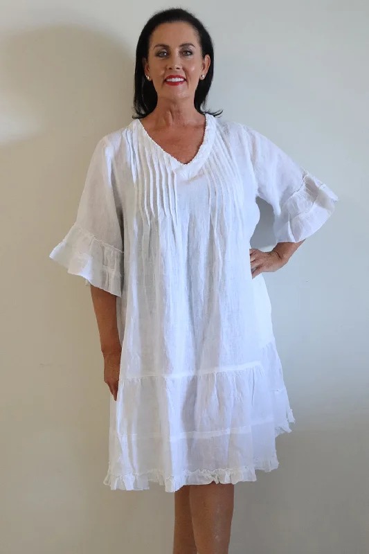 Rubyyaya Hvar Dress White Casual unclassified dresses