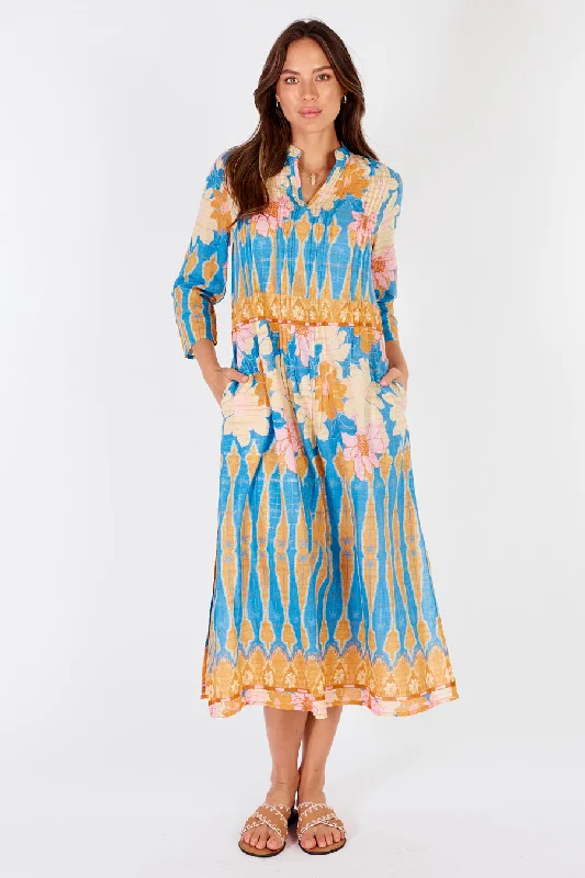 Rubyyaya Lucido Kaftan Blue Beaded unclassified dresses