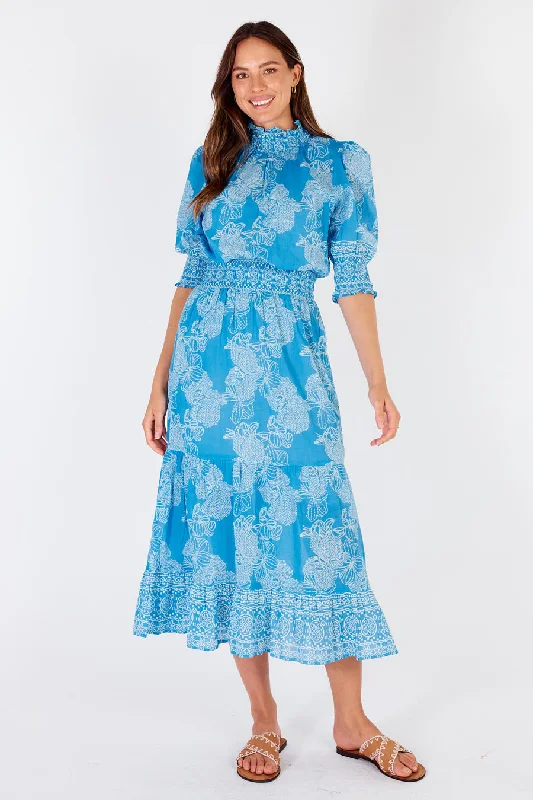 Rubyyaya Madagascar Dress Blue Boho unclassified dresses