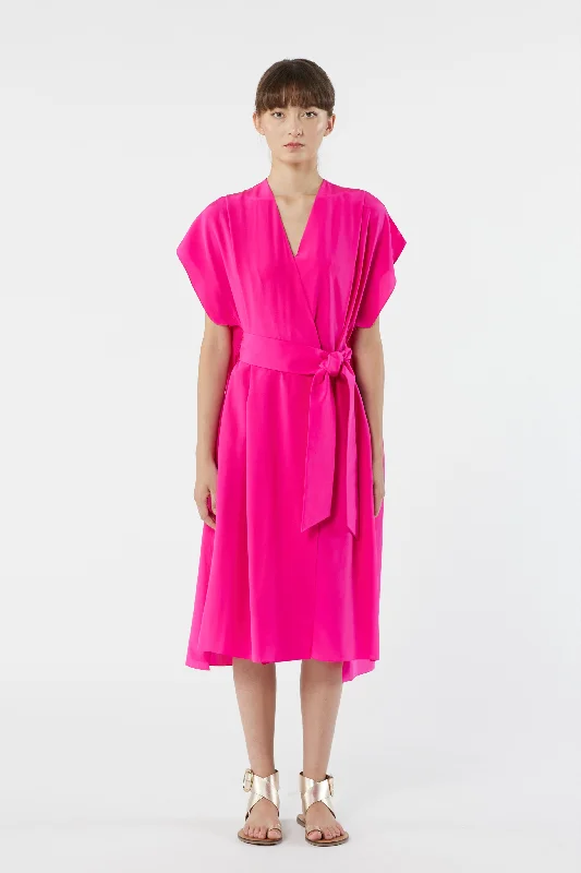 SAN FRANCISCO pink - silk dress Color block unclassified dresses