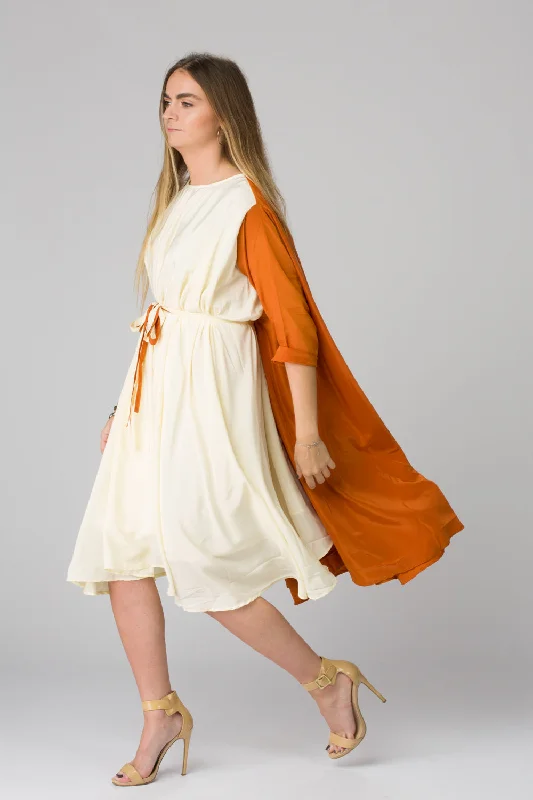 Shunka - Rust/Ivory Crepe Best-selling unclassified dresses