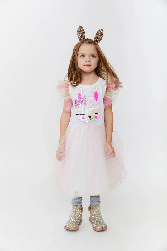 Some Bunny Loves You Tutu Dress Monochrome unclassified dresses