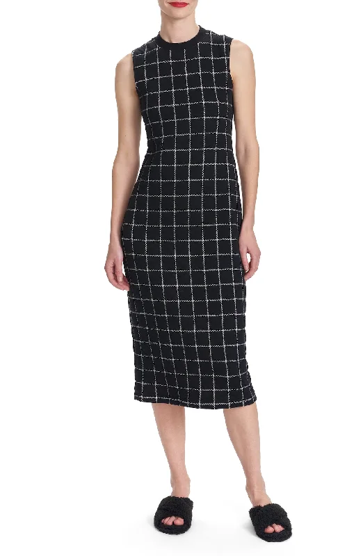 TERESA DRESS - Grid Dark color unclassified dresses