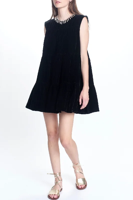 THE FRANNIE DRESS- VELVET Preppy unclassified dresses