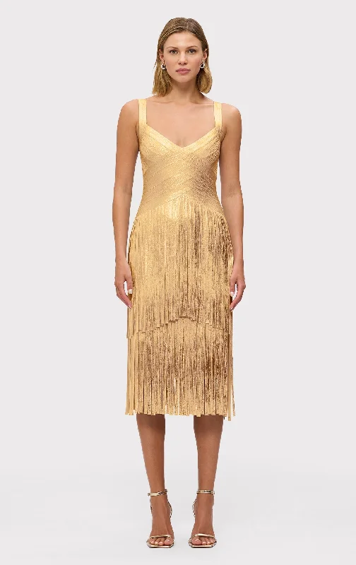 THE METALLIC MISCHA DRESS Fall unclassified dresses