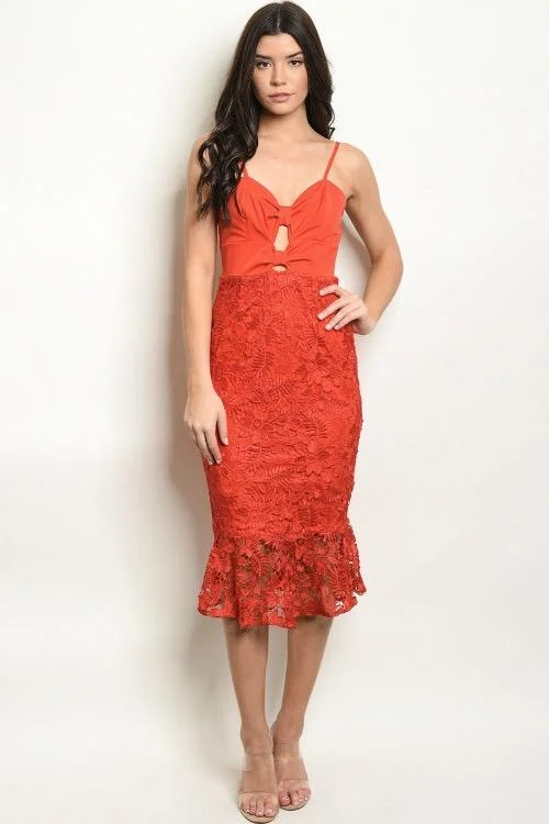 Your Love is a Melody Dress: Red Floral unclassified dresses