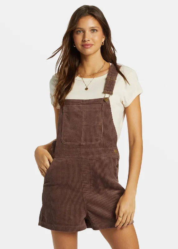 Sand Canyon Corduroy Shortalls - Kona Printed Mini Skirt